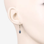 1.20 Carat Genuine Blue Sapphire 10K Yellow Gold Earrings