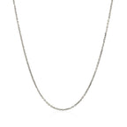 18k White Gold Cable Chain 1.1mm