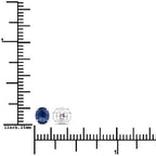 0.68 Carat Genuine Blue Sapphire 14K White Gold Earrings