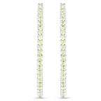 3.50 Carat Genuine Peridot .925 Sterling Silver Earrings