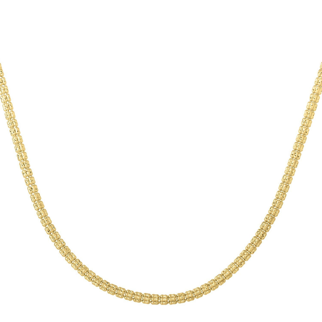 14k Yellow Gold Ice Barrel Chain (3.10 mm)