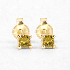 0.25 Carat Genuine Yellow Diamond 14K Yellow Gold Earrings (SI1-SI2)