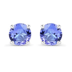 0.94 Carat Genuine Tanzanite .925 Sterling Silver Earrings