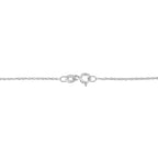 .925 Sterling Silver 4 Cttw Round-Cut Double Row Composite Diamond Heart 18" Pendant Necklace (K-L Color, I1-I2 Clarity)