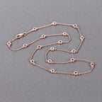 1.62 Carat Genuine Morganite .925 Sterling Silver Necklace