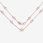 1.62 Carat Genuine Morganite .925 Sterling Silver Necklace