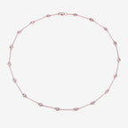 1.62 Carat Genuine Morganite .925 Sterling Silver Necklace