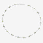 6.30 Carat Genuine Peridot .925 Sterling Silver Necklace