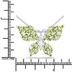 3.90 Carat Genuine Peridot .925 Sterling Silver Pendant