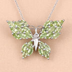3.90 Carat Genuine Peridot .925 Sterling Silver Pendant