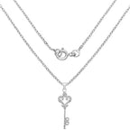 0.10 Carat Genuine White Diamond .925 Sterling Silver Pendant