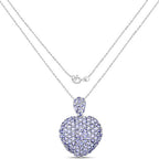 6.01 Carat Genuine Tanzanite .925 Sterling Silver Pendant