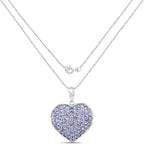 4.86 Carat Genuine Tanzanite .925 Sterling Silver Pendant