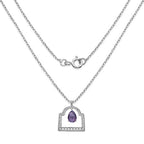 10.70 Carat Genuine Amethyst .925 Sterling Silver Pendant