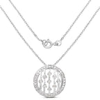 0.53 Carat Genuine White Diamond .925 Sterling Silver Pendant