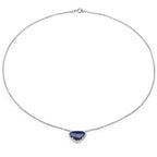 3.92 Carat Genuine Blue Aventurine .925 Sterling Silver Pendant