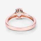 0.70 Carat Genuine Morganite .925 Sterling Silver Ring