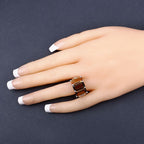 8.17 Carat Genuine Multi-Stone .925 Sterling Silver Ring