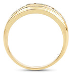 14K Yellow Gold Plated 1.26 Carat Genuine Green Sapphire .925 Sterling Silver Ring