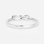 0.31 Carat Genuine Blue Sapphire 14K White Gold Ring