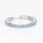 0.94 Carat Genuine Swiss Blue Topaz .925 Sterling Silver Ring