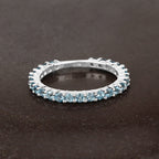 0.94 Carat Genuine Swiss Blue Topaz .925 Sterling Silver Ring