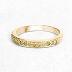0.32 Carat Genuine Yellow Diamond 14K Yellow Gold Ring (I1-I2)