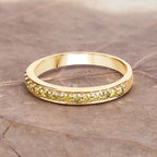 0.32 Carat Genuine Yellow Diamond 14K Yellow Gold Ring (I1-I2)