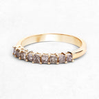 0.50 Carat Genuine Champagne Diamond 14K Yellow Gold Ring (I1-I2)