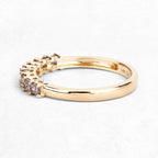 0.50 Carat Genuine Champagne Diamond 14K Yellow Gold Ring (I1-I2)