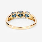 1.03 Carat Genuine Blue Diamond 14K Yellow Gold Ring