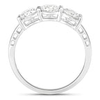 1.50 Carat Genuine Lab Grown Diamond 14K White Gold Ring