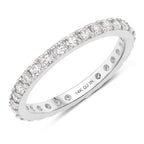 1.00 Carat Lab Grown Diamond 14K White Gold Ring