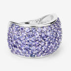 4.22 Carat Genuine Tanzanite .925 Sterling Silver Ring