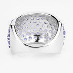 4.22 Carat Genuine Tanzanite .925 Sterling Silver Ring