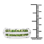 0.72 Carat Genuine Chrome Diopside .925 Sterling Silver Ring