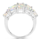 2.16 Carat Genuine Ethiopian Opal .925 Sterling Silver Ring