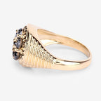 0.91 Carat Genuine Black Diamond .925 Sterling Silver Ring