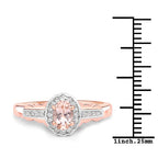 1.98 Carat Genuine Morganite and White Topaz .925 Sterling Silver 3 Piece Jewelry Set (Ring, Earrings, and Pendant w/ Chain)
